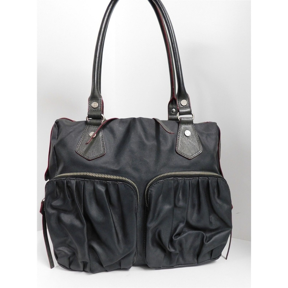 MZ Wallace Jane Bedford Pewterโ Nylon and Leather Tote Shoulder Bag